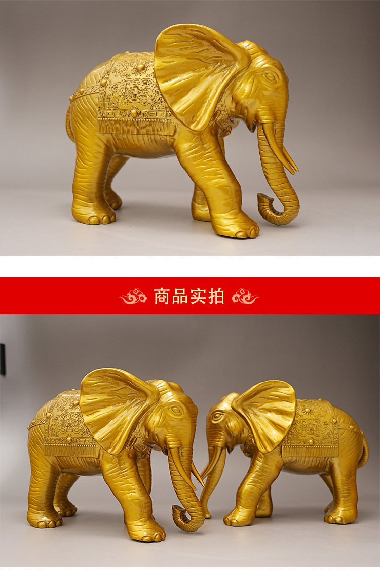 黄铜大象摆件