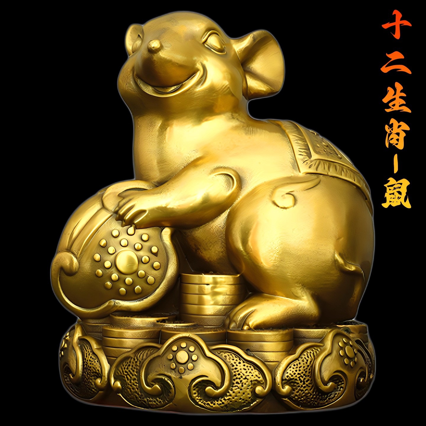 十二生肖铜摆件