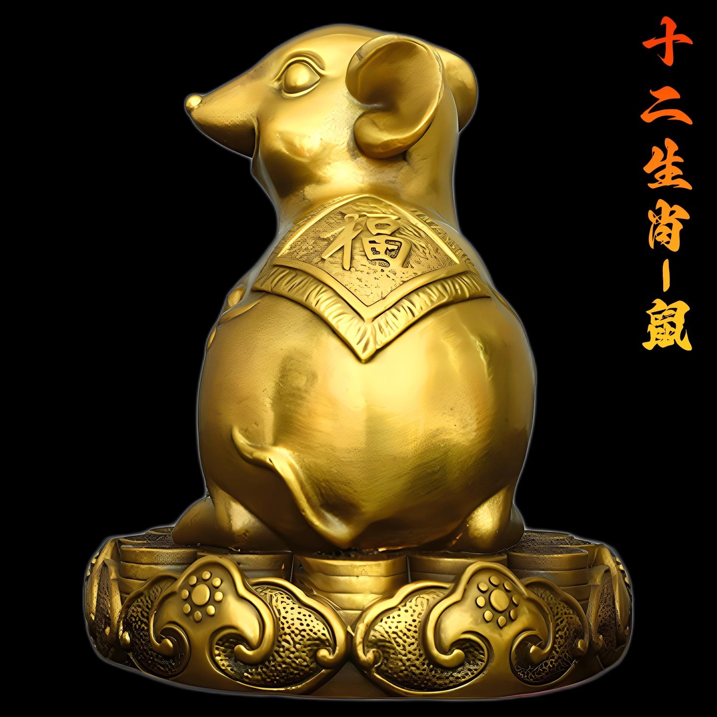 十二生肖铜摆件