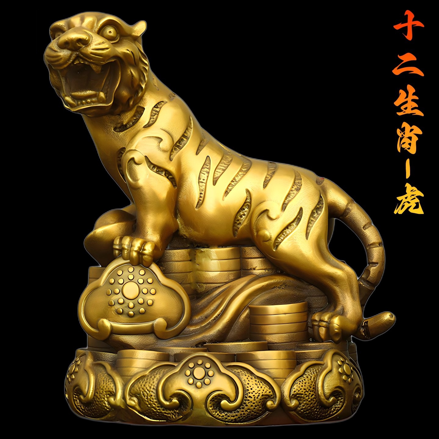 十二生肖铜摆件