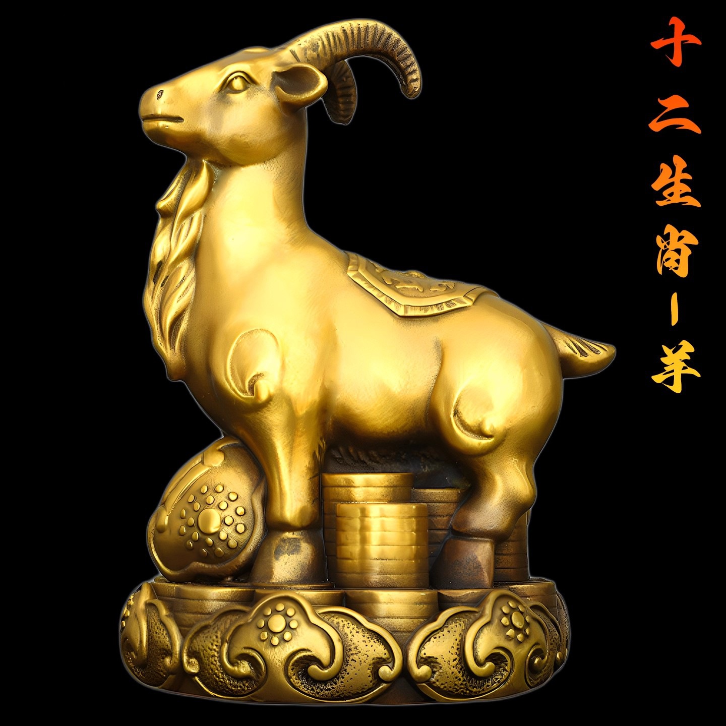 十二生肖铜摆件
