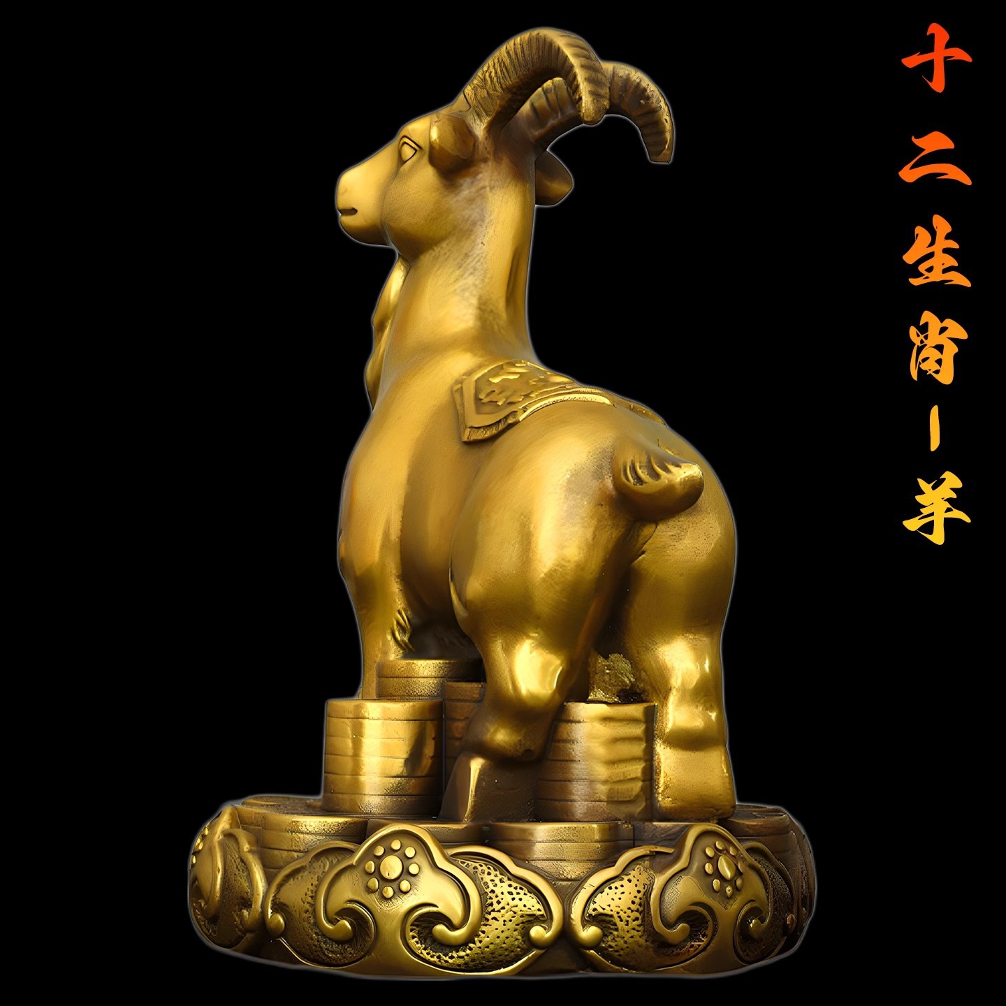 十二生肖铜摆件
