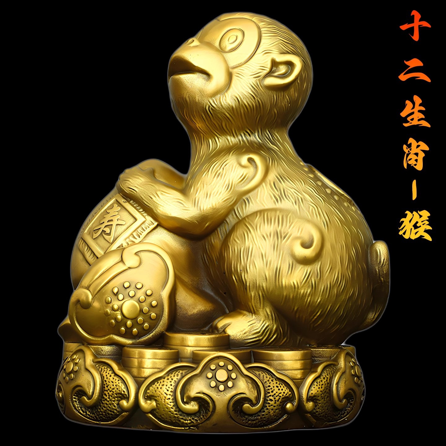 十二生肖铜摆件