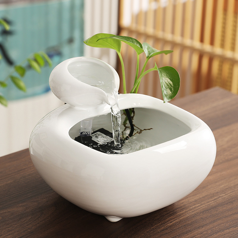 桌面流水摆件